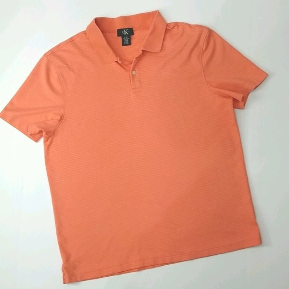 Calvin Klein Pin Striped Polo Top
